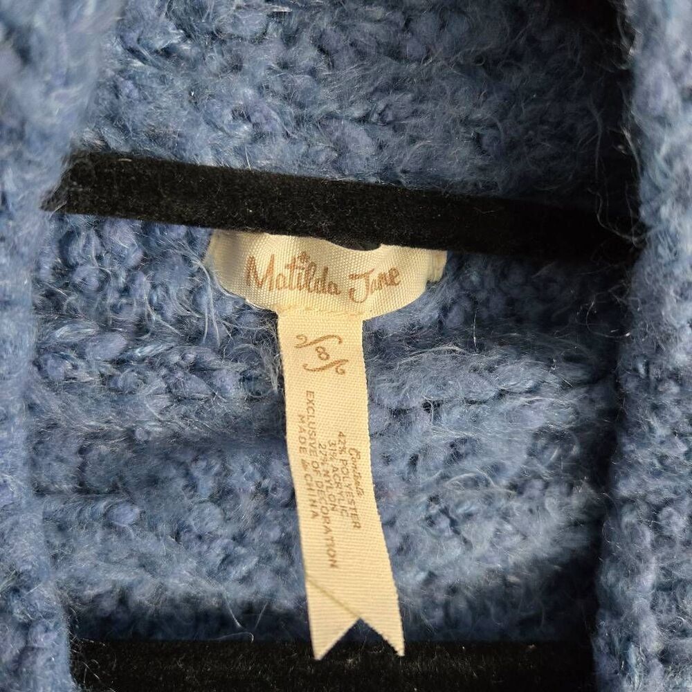 Matilda Jane Girls Fringe Ponch Sweater SZ 8 Sweater Vest Make Believe Mirror Im - Picture 6 of 7